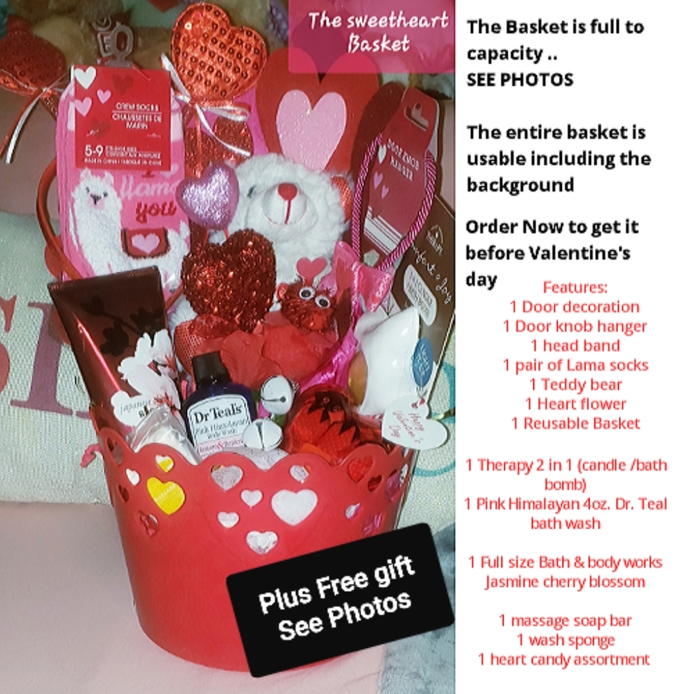 Sweetheart Bath & Body Works Valentine's Basket